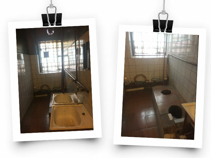 Общий туалет без перегородок  в областной психиатрической больнице Саратова несколько раз в день закрывают. Фото ИА "Свободные новости".