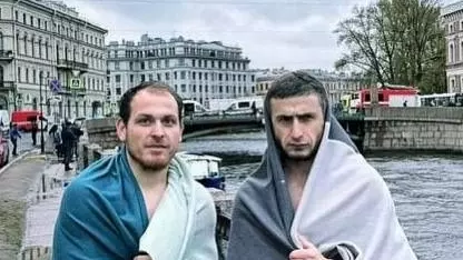 Дагестанские строители, первыми пришедшие на помощь утопающим.