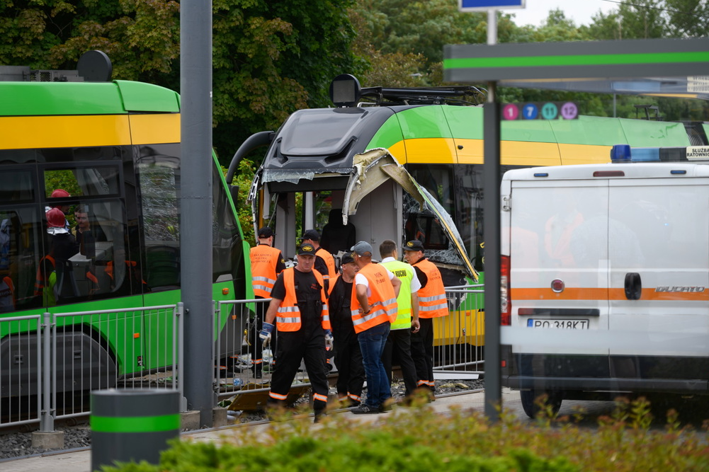 Более 30 человек пострадали в Польше при столкновении трамваев
