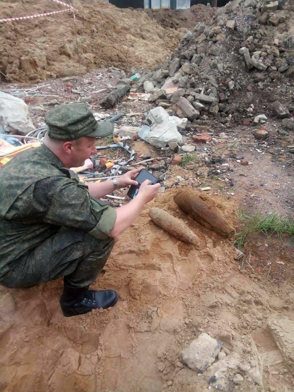 На севере Москвы нашли восемь снарядов, оставшихся с войны