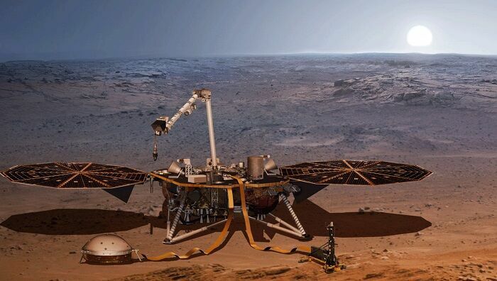 Американский зонд InSight передал первые снимки с поверхности Марса
