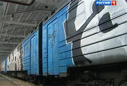 За 2012 год граффитисты разрисовали 8 тыс. вагонов, обокрав МЖД на 8 млн руб.
