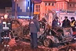 Три человека сгорели в Москве из-за водителя джипа (ВИДЕО)