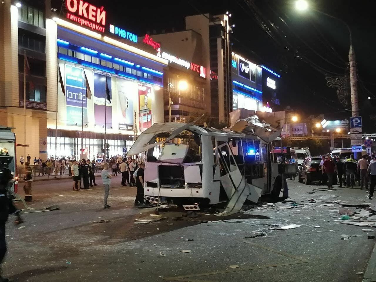 Число пострадавших при взрыве автобуса в Воронеже увеличилось до 21