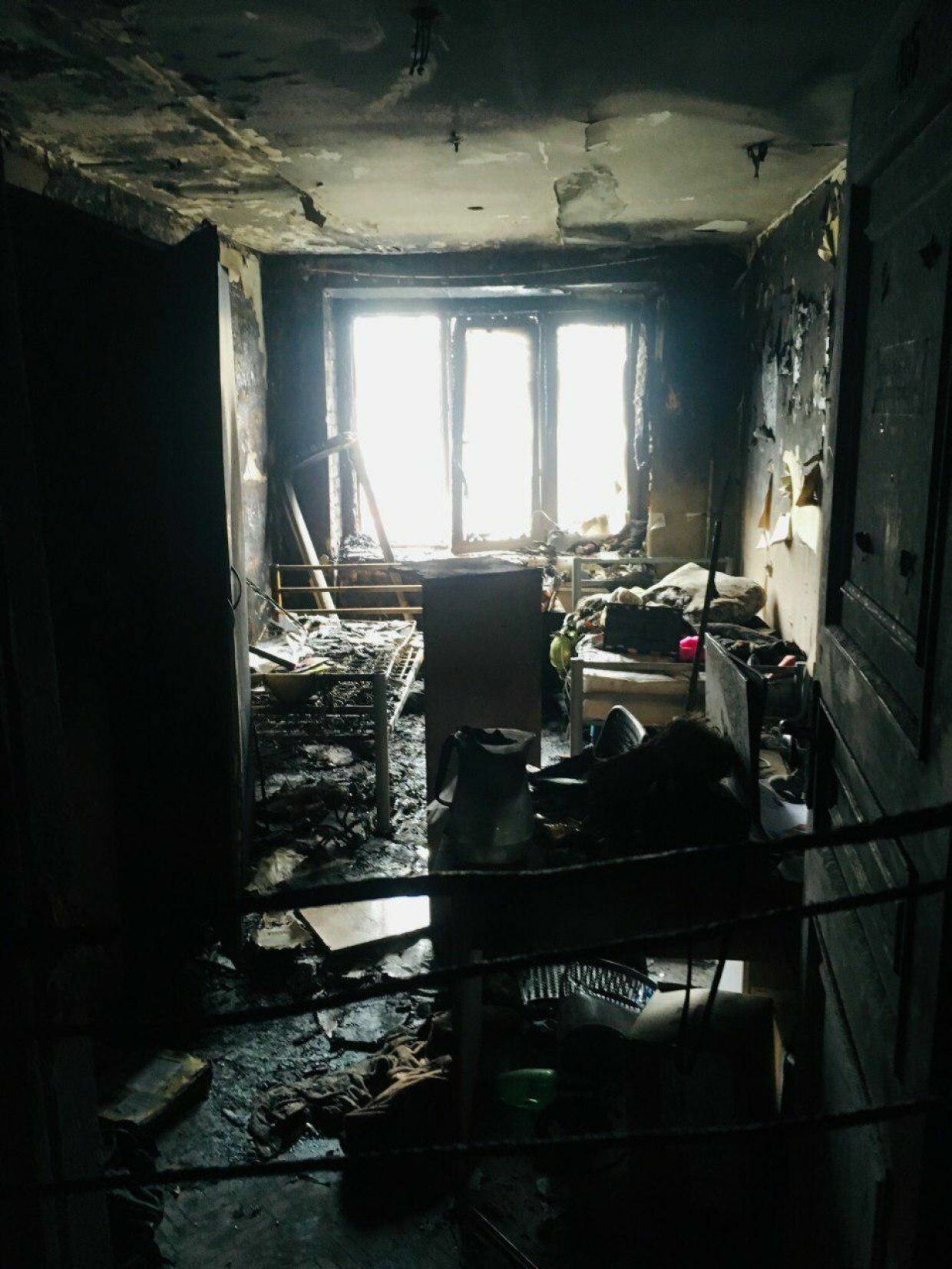 Комната № 416 после пожара