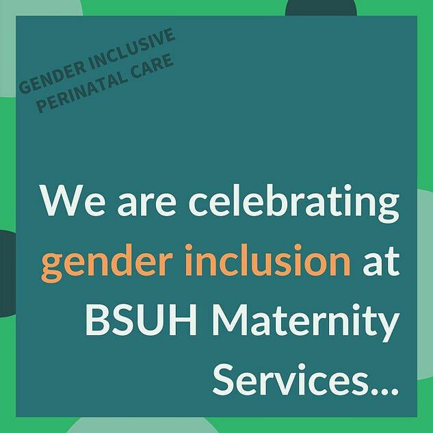 "Мы празднуем гендерную инклюзию в наших отделениях по охране материнства", - написали в соцсетях Университетских больниц Брайтона и Сассекса.