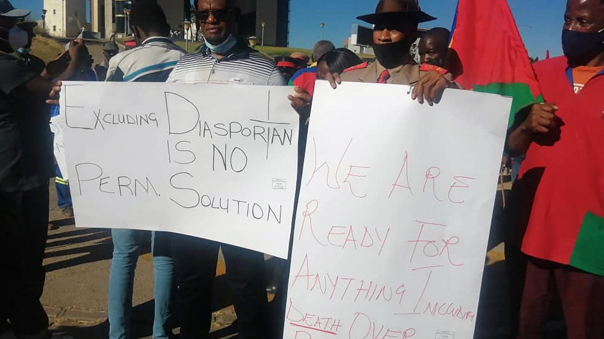 Демонстрации в Намибии за признание геноцида 