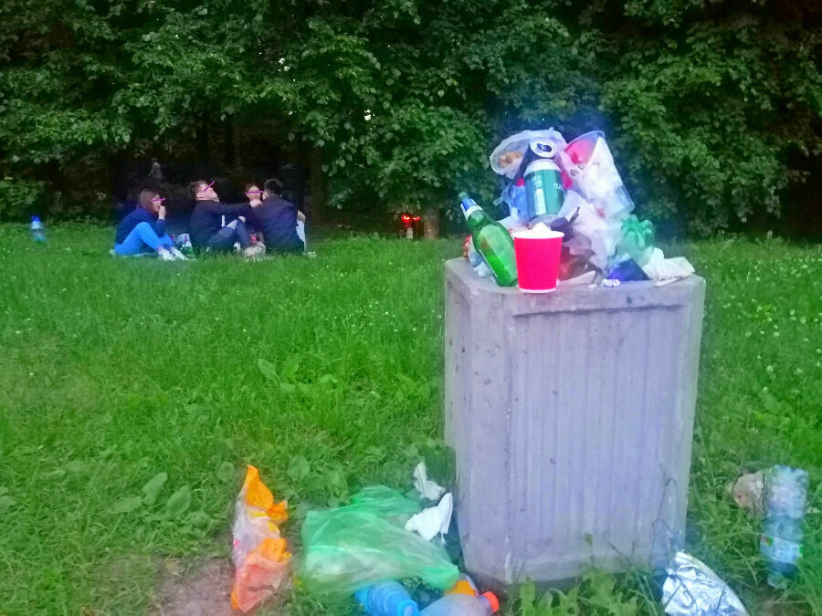 Вот что сейчас творится в парке в Кузьминках. 