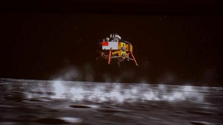 Китай успешно посадил на Луне космический корабль