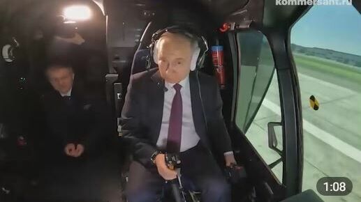 Владимир Путин опробовал тренажер вертолета Ми-171А2 (ВИДЕО)