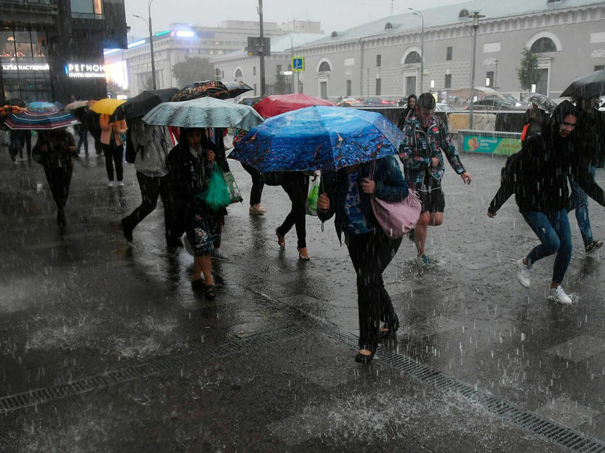 В Москве ожидается затяжной ливень во вторник и в среду