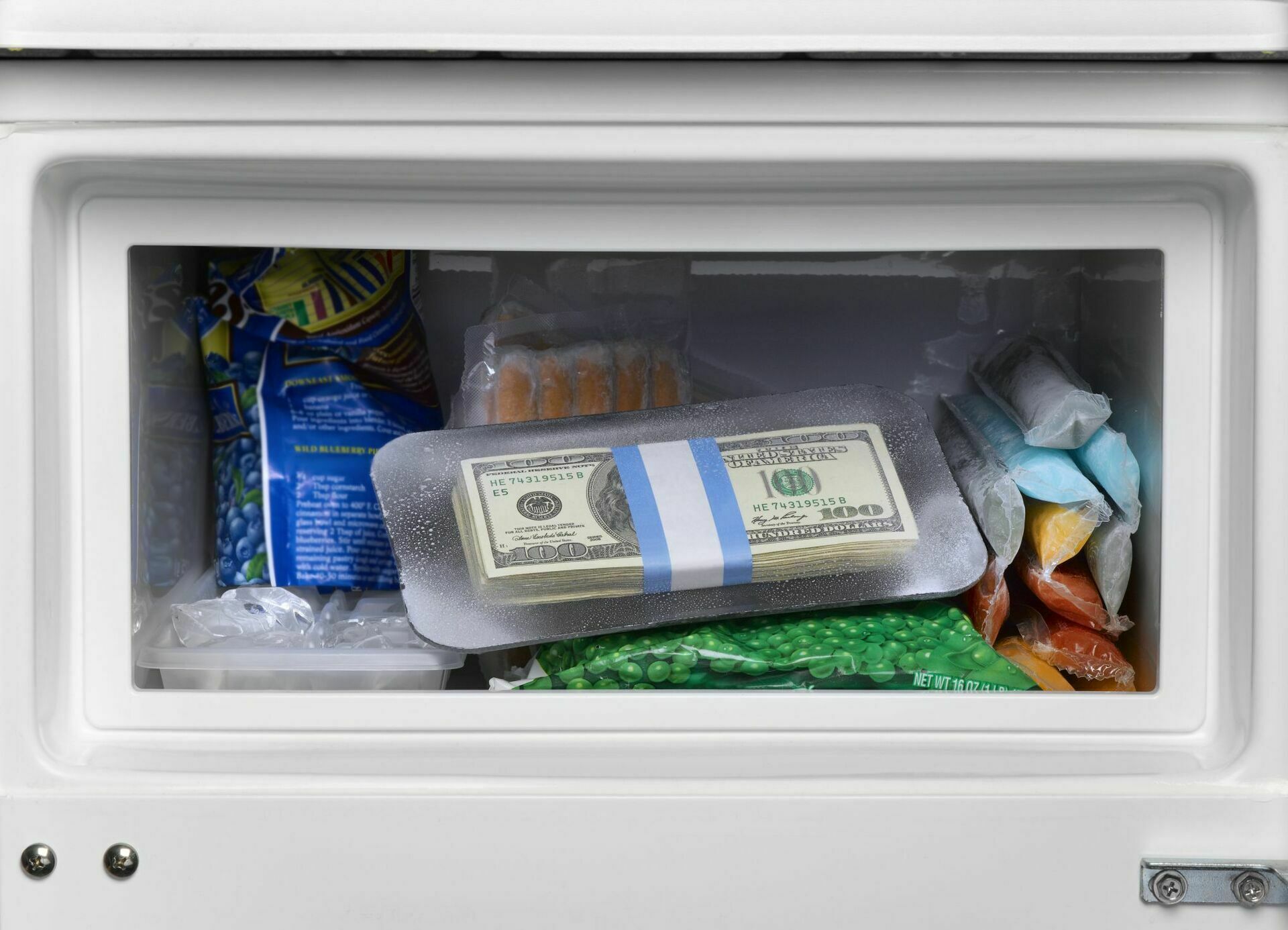 Подозреваемый в хищении 648 млн офицер прятал наличные в холодильнике