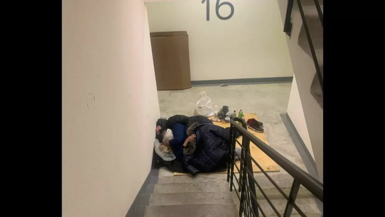 Новоселы ЖК сами не могут справиться с бездомными, которые «захватили» многоэтажку
