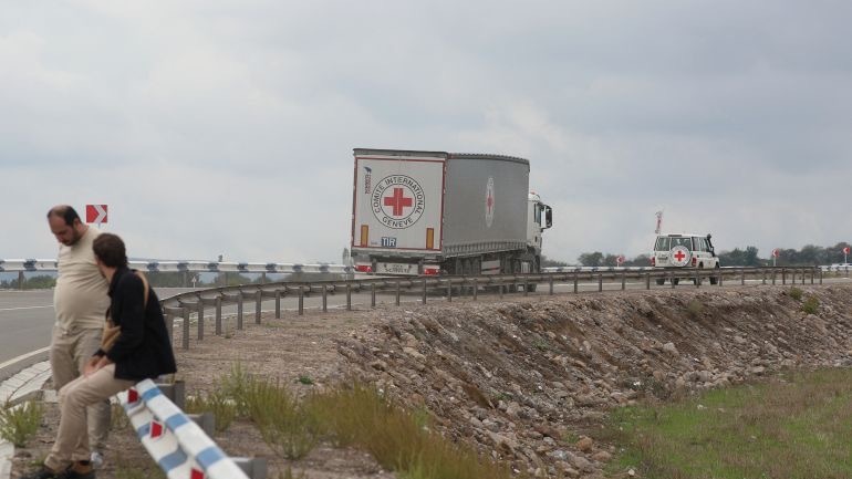 Красный Крест привез в Степанакерт 70 тонн гуманитарных грузов