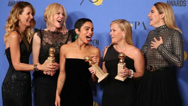 Нет - домогательствам: почему звезды кино на "Золотом глобусе" оделись в черное