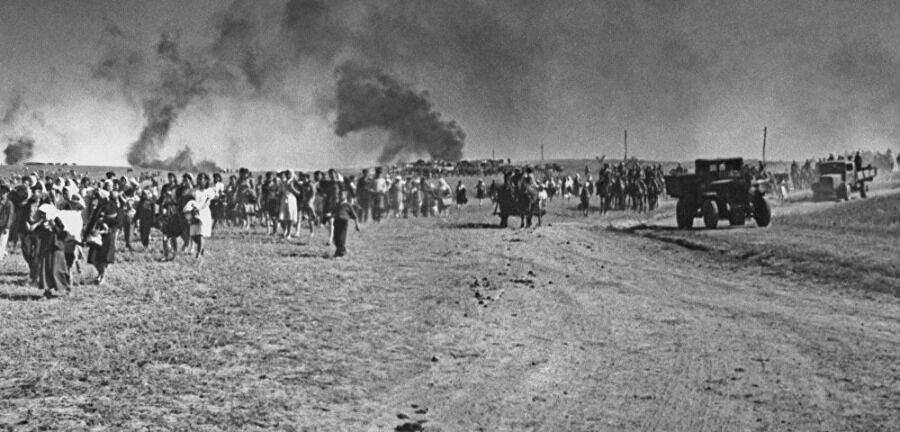 Эвакуация населения из Гомеля, август 1941 года