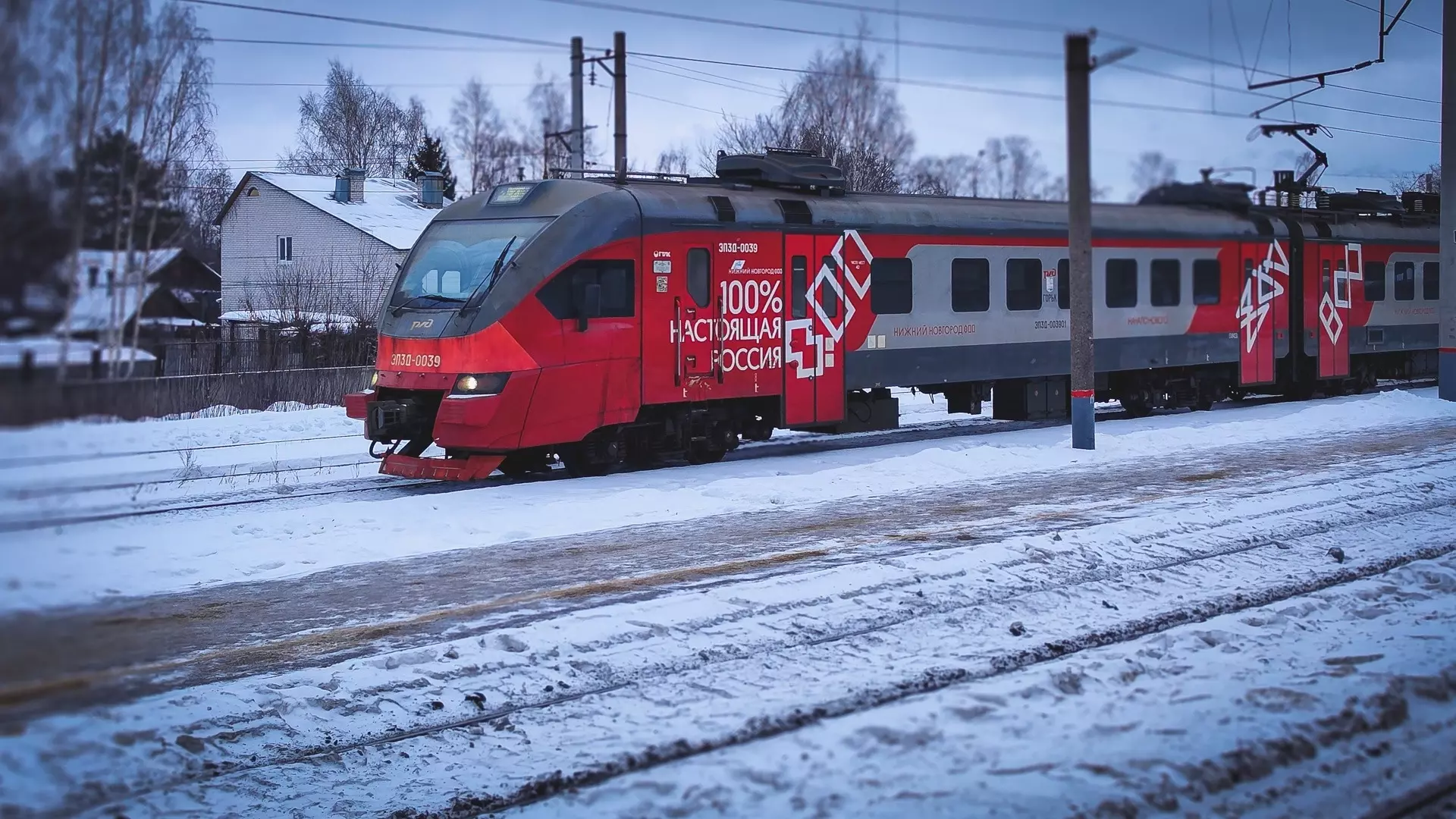 Скоростной поезд «Ласточка» застрял в поле под Москвой в 30-градусный мороз
