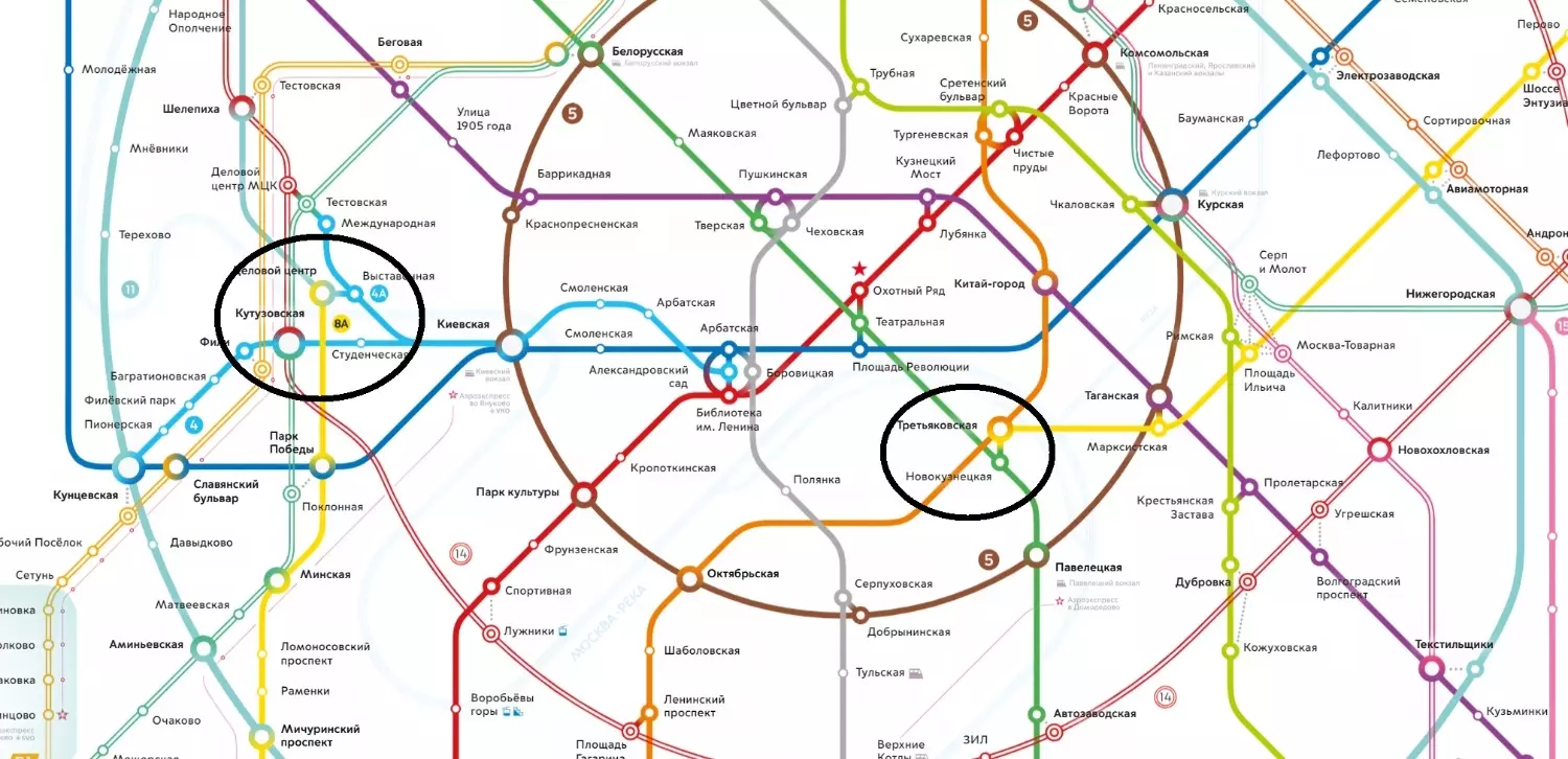 Калининско-Солнцевская (жёлтая) ветка метро разрастается на окраины, но не имеет связки в центре Москвы