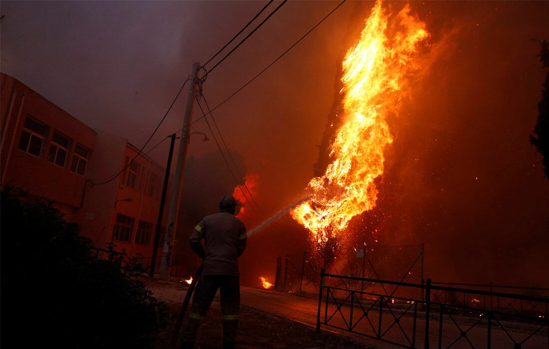 Свыше 70 человек погибли из-за лесных пожаров в Греции