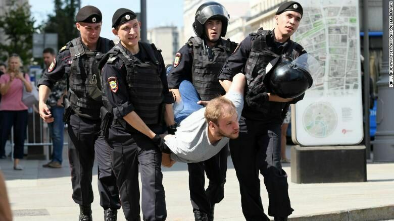 Половина задержанных во время протестов в Москве  оказались гостями столицы