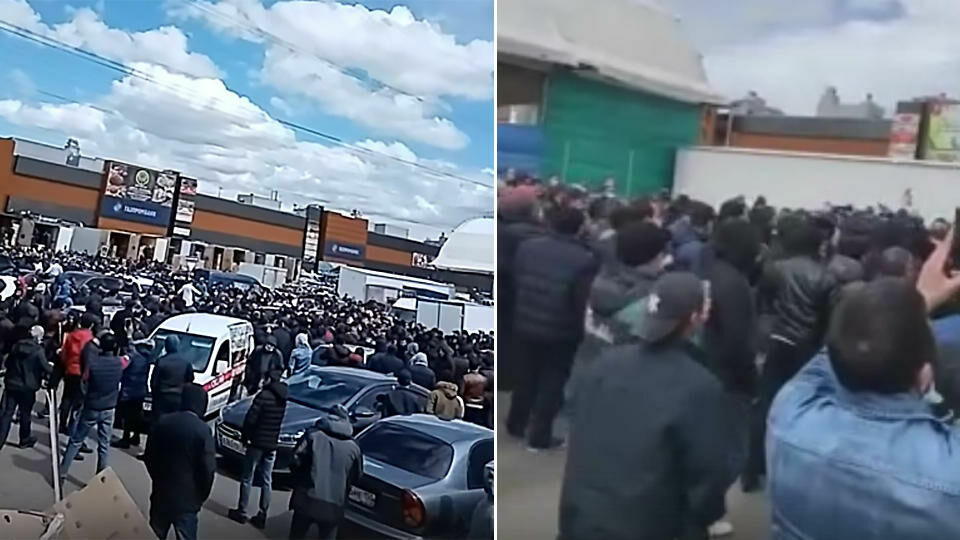 Полиция разогнала сход продавцов на московском рынке "Фуд Сити"