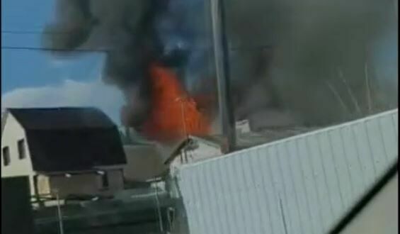 В Ханты-Мансийске произошел крупный пожар