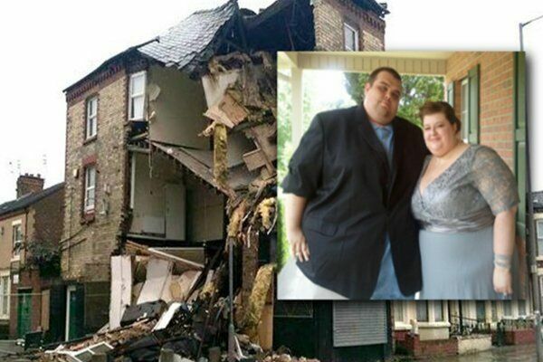 В Ливерпуле во время секса пары, страдающей ожирением, разрушился дом