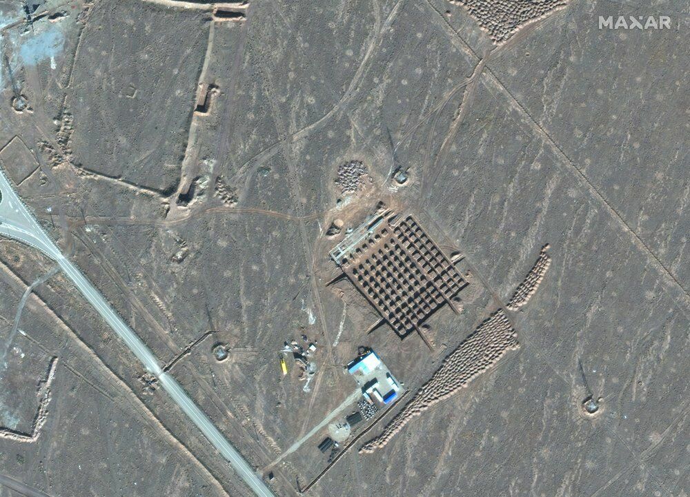 Спутниковый снимок предполагаемого военного объекта Ирана