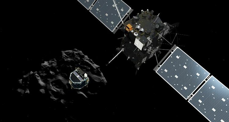 Космический зонд «Фила» совершил посадку на комету Чурюмова-Герасименко и передал первые снимки