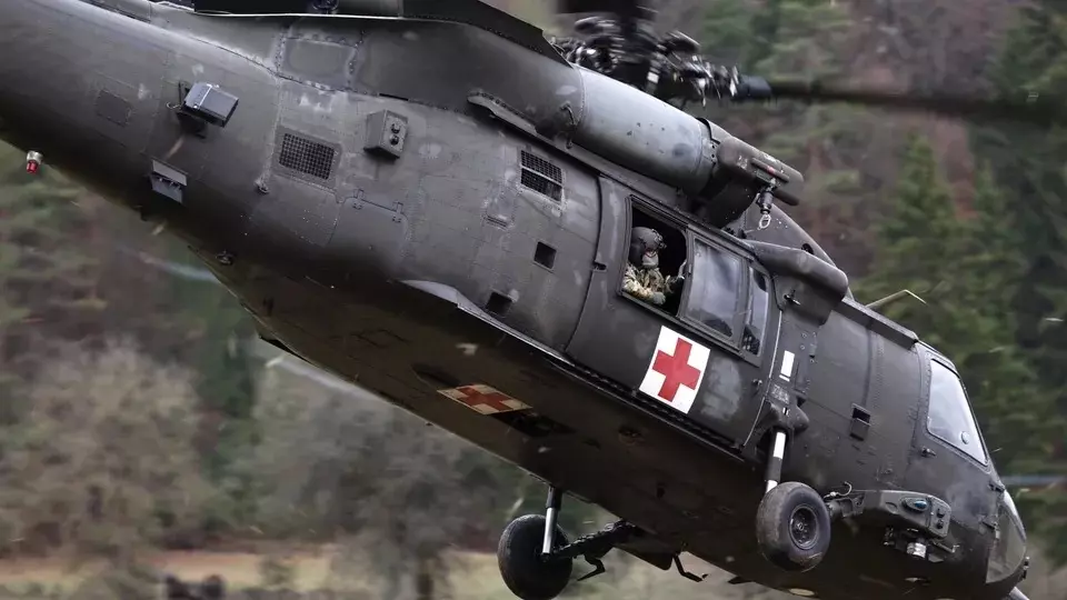 Вертолет Black Hawk во время учений НАТО