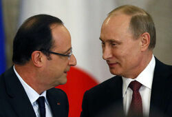 Путин предлагает разбираться с Сирией с водкой, Олланд – с портвейном