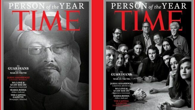 "Человеком года" по версии журнала Time  стала группа журналистов