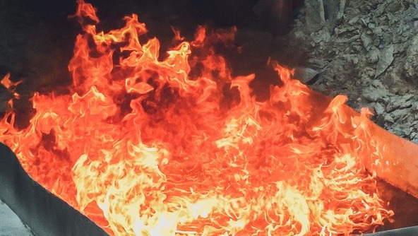 В Красноярском крае разгорелся крупный пожар