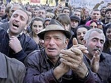 В столице Грузии начался митинг оппозиции