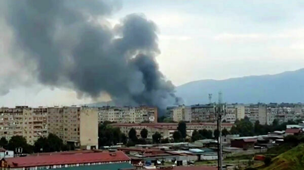 Во Владикавказе произошел взрыв и пожар в цехе по обработке шерсти