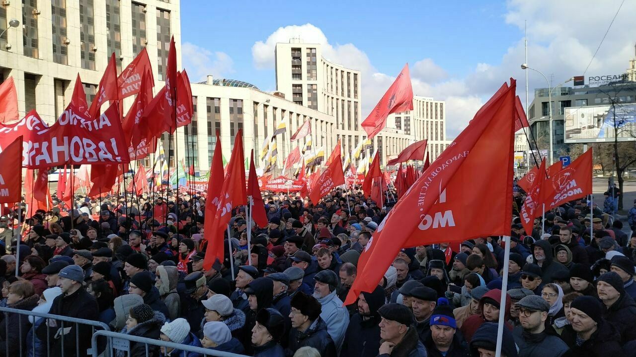 В Москве провалился митинг КПРФ в поддержку Грудинина