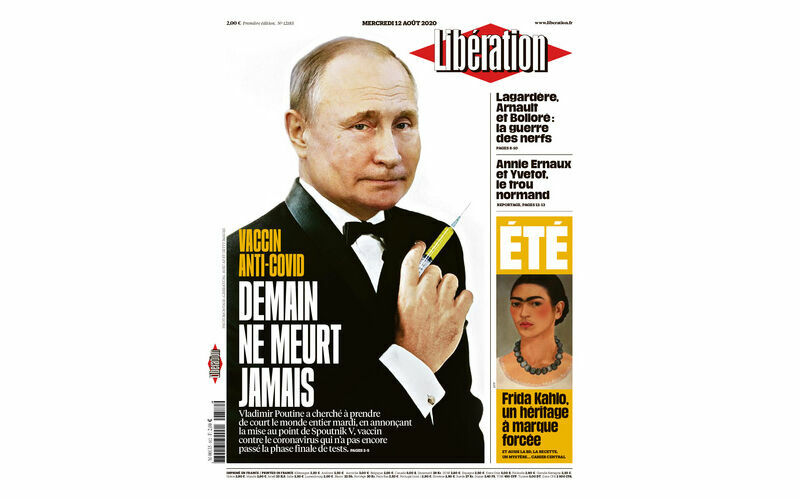 Фото дня: французская газета представила Путина в образе Джеймса Бонда