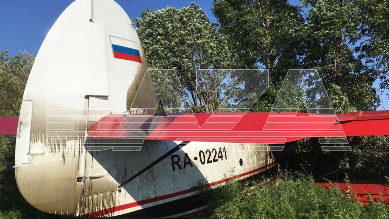 Самолет с парашютистами сел на фюзеляж в лесополосе Кировской области