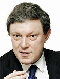 Председатель Российской объединенной демократической партии «Яблоко»  Григорий Явлинский