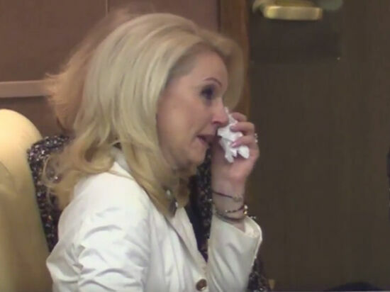 Голикова расплакалась во время прощания с коллегами по Счетной палате