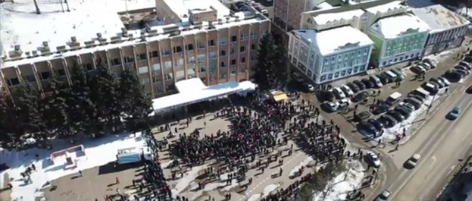 Митинг в Волоколамске собрал 500 человек