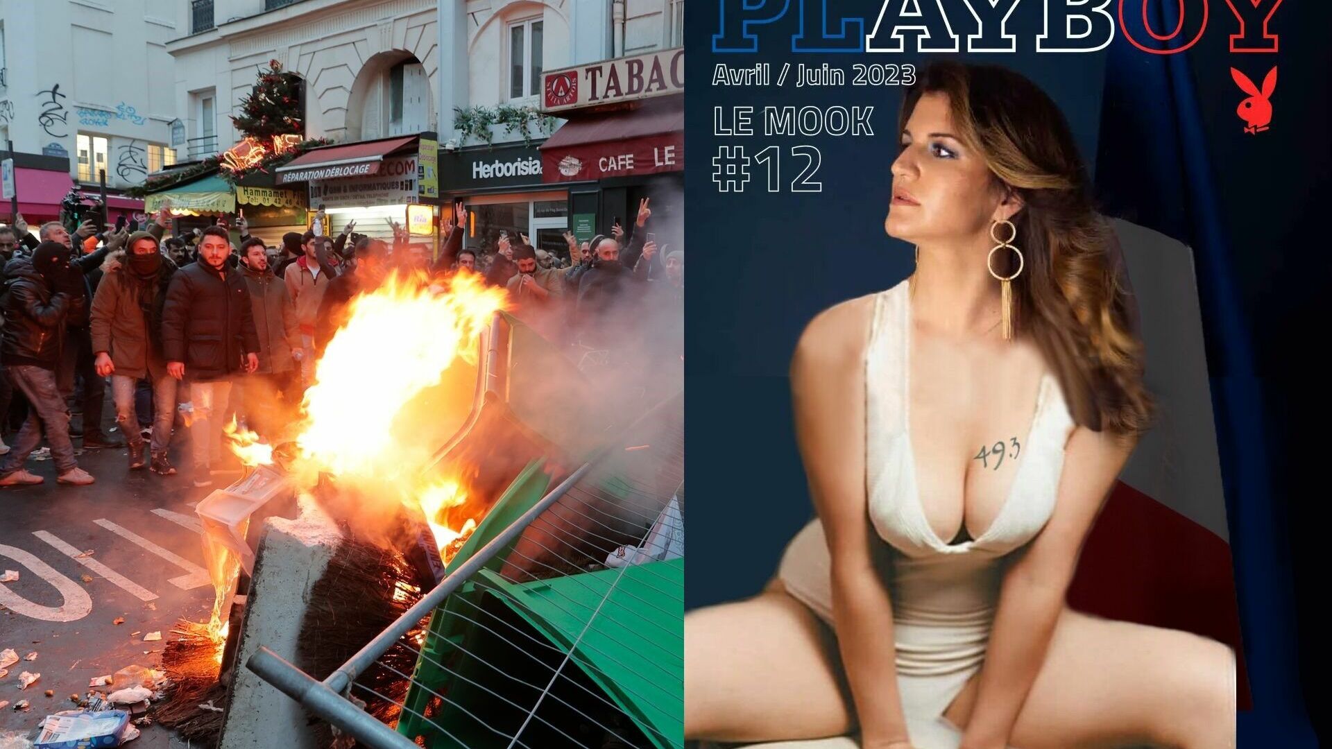 Французский министр Марлен Шьяппа снялась для Playboy в разгар протестов в Париже