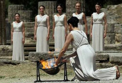 В Греции зажгли огонь летней Олимпиады-2012 в Лондоне