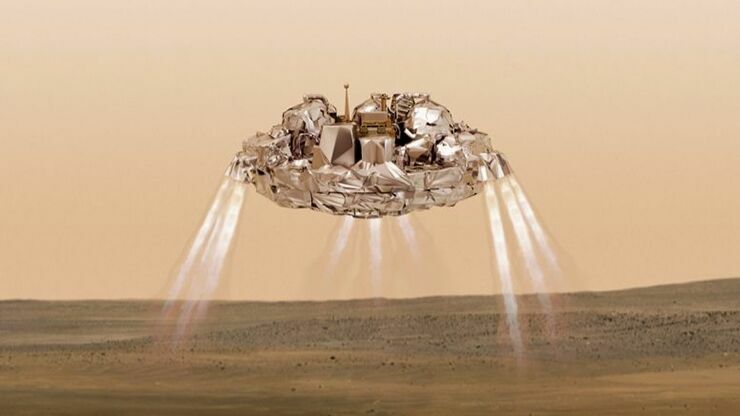 Модуль Schiaparelli достиг поверхности Марса