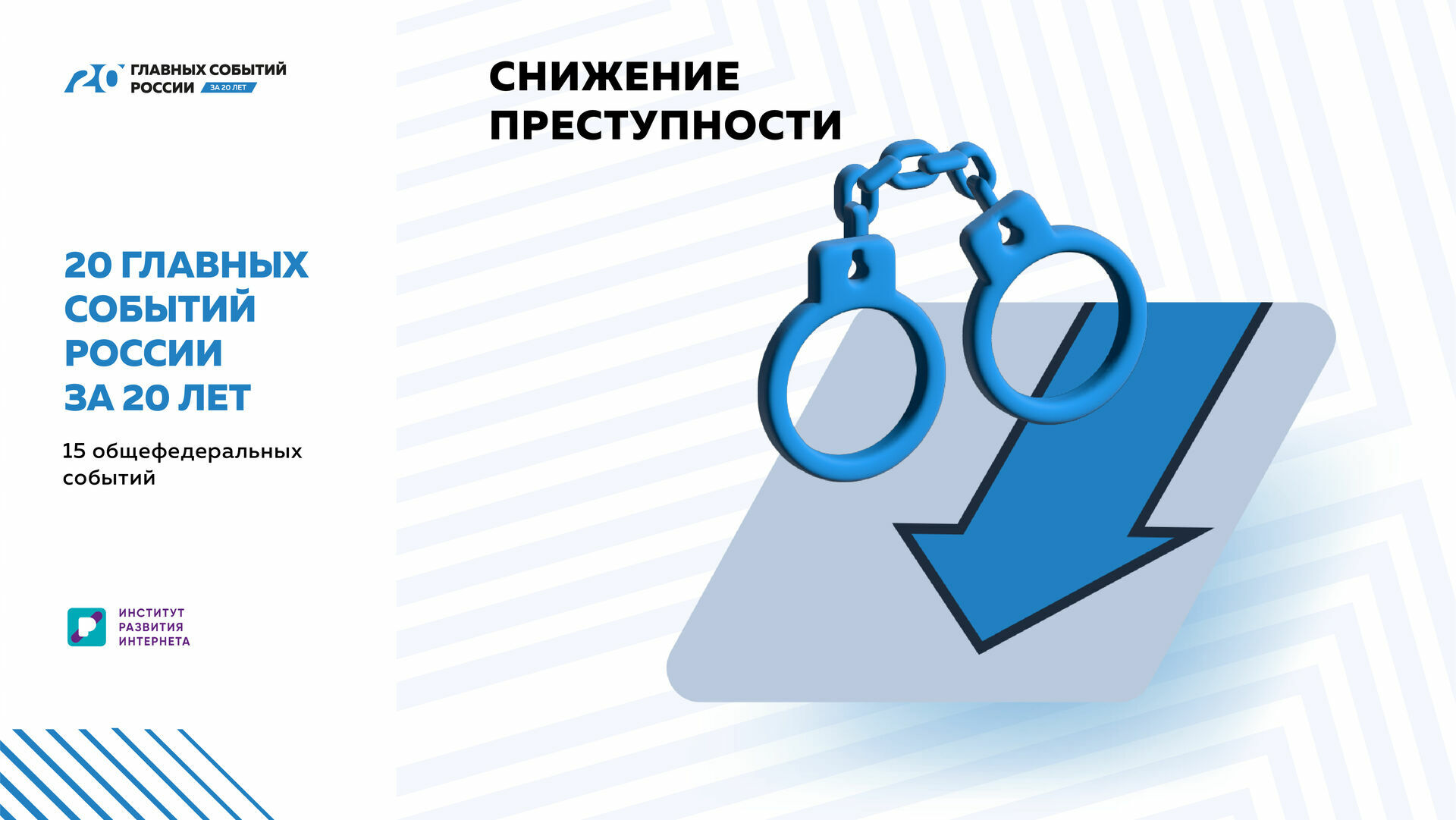 20 главных событий России за 20 лет:снижение преступности и социально опасных явлений