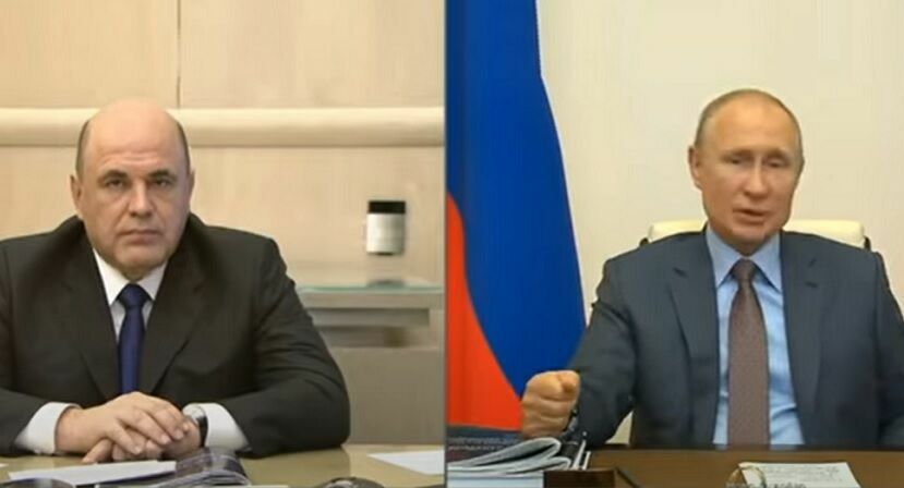 При беседе с Михаилом Мишустиным Владимир Путин постучал кулаком по его плану