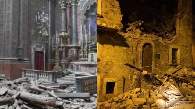 Мощное землетрясение произошло в центре Италии