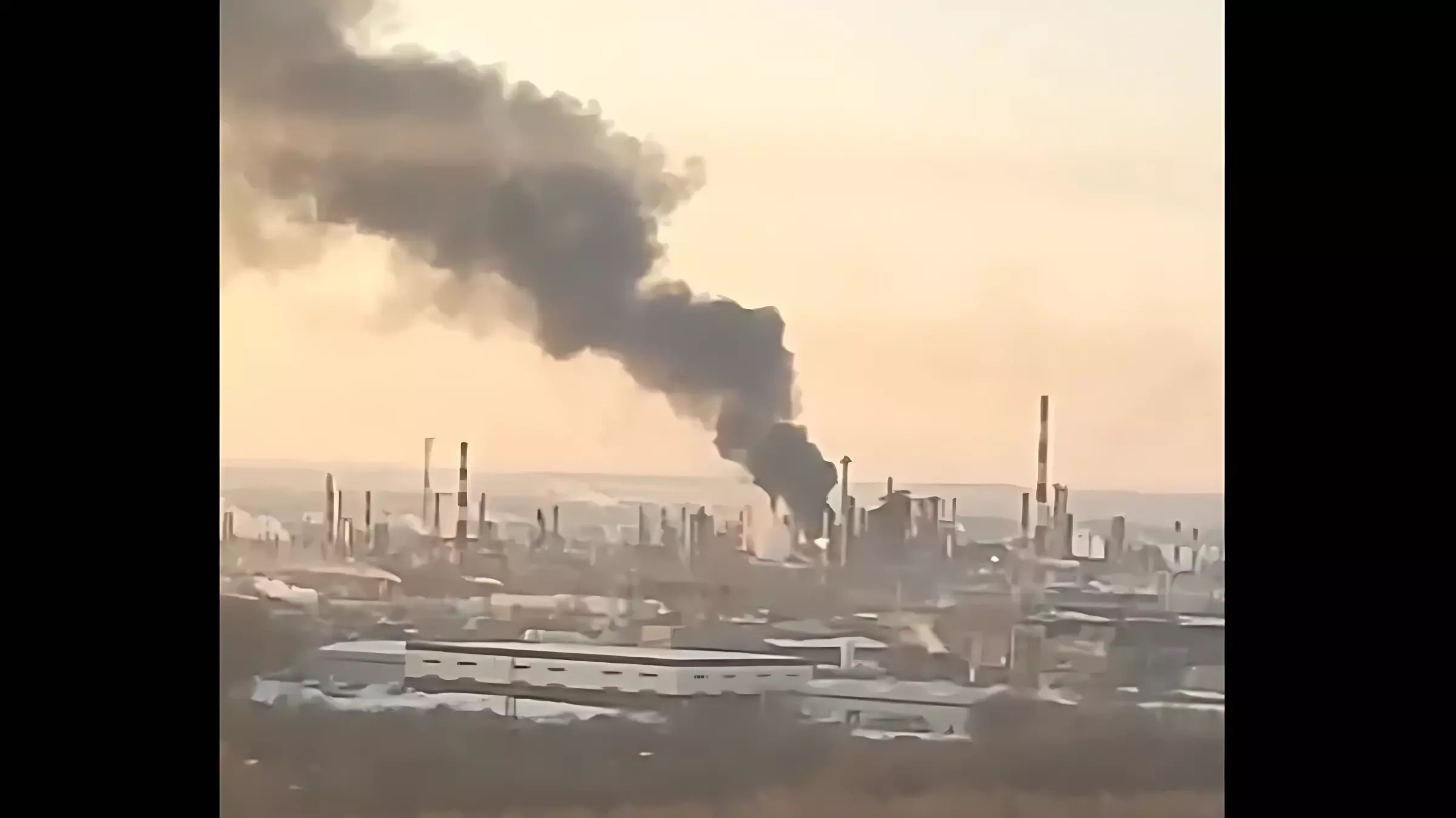 Пожар на НПЗ в Рязани 13 марта