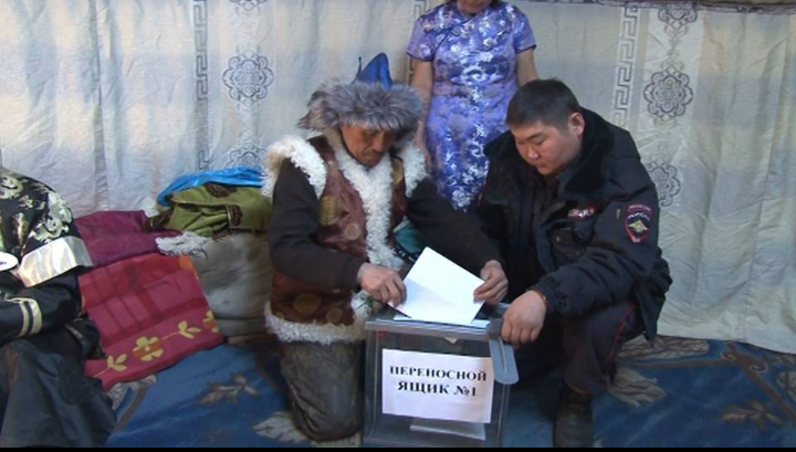 Голосование, устроенное для чабанов отдаленного Монгун -Тайгинского района Республики Тыва