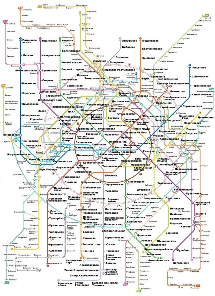 схема московского метро